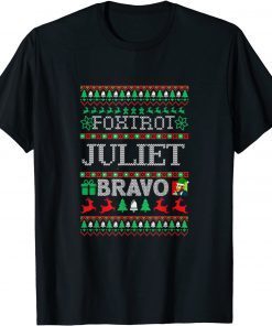 Ugly Christmas Ugly Military Pro American Anti Joe Biden T-Shirt
