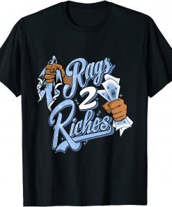 University Blue 4s Sneaker Match Rags 2 Riches To Match T-Shirt