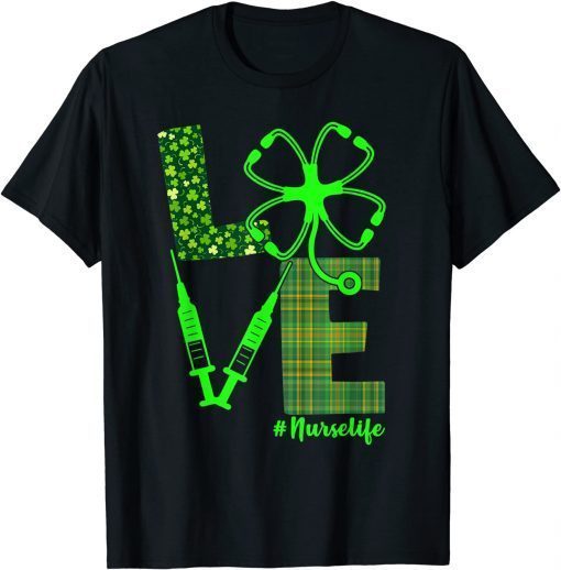 Vaccine Nurse St. Patrick's Love Gift T-Shirt