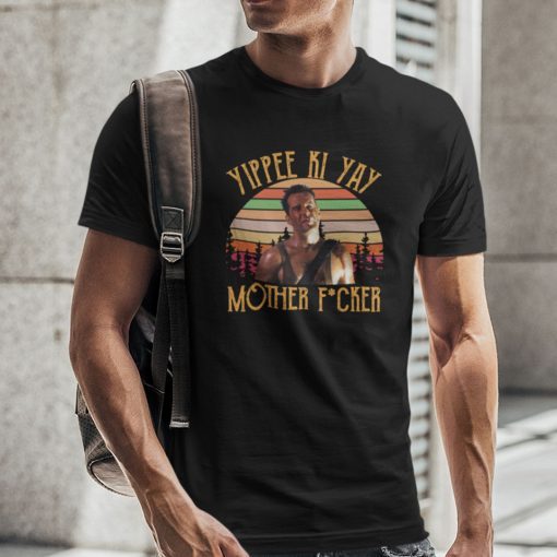 Vinatge Yippee Ki Yay Mother F cker John MClcane Gift Shirt