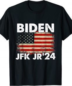 Vintage Joe Biden Jfk Jr'24 Flag Unisex Shirt