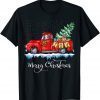 Vintage Merry Christmas Red Truck Old Fashioned Christmas Unisex Shirt