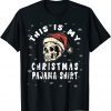 Vintage Skull Santa Hat Skeleton Christmas Pajama Classic Shirt