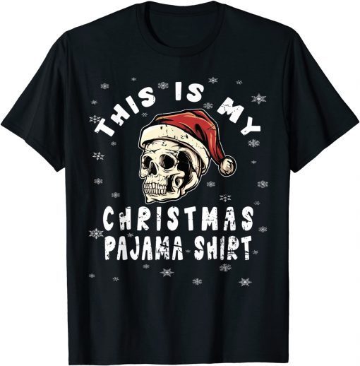 Vintage Skull Santa Hat Skeleton Christmas Pajama Classic Shirt