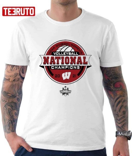 Wisconsin Badgers Fanatics Branded 2021 Volleyball National Champions Gift Shirt