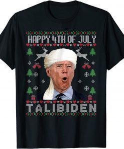 X-mas Biden Happy 4th of July Ugly Christmas Sweater Gift Shirt