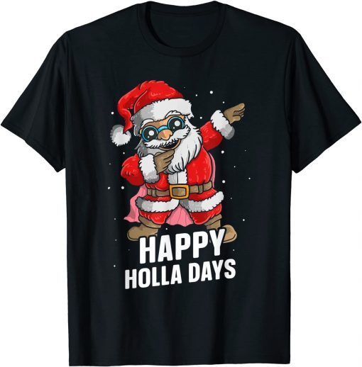 Xmas Dabbing Santa Claus Happy Holla Days Christmas Official T-Shirt