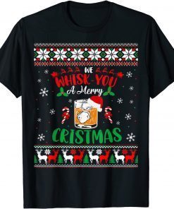 Xmas Liquor Drinker We Whisk You Christmas Ugly Sweater Classic Shirt