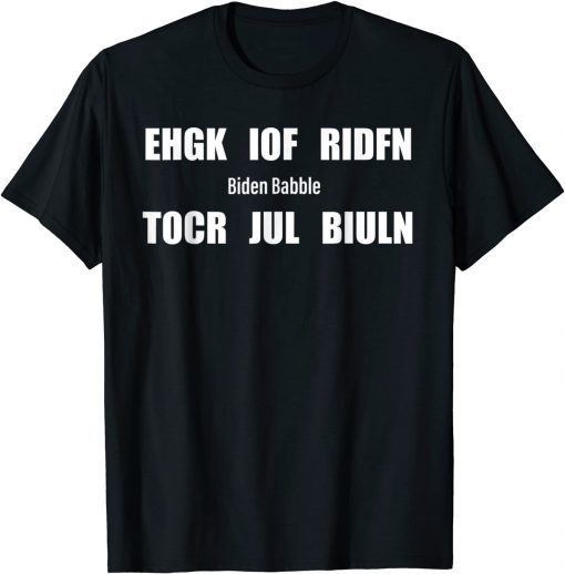 biden babble F J Biden Babble Christmas T-Shirt