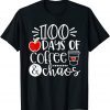 100 Days Of Coffee Chaos Teacher Happy 100 Days Of School Unisex Shirt