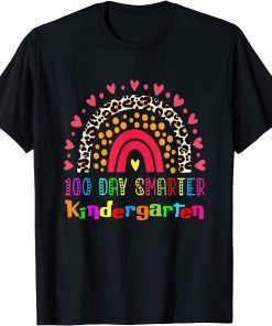 100 Days Of Kindergarten School Teacher Smarter Rainbow Unisex Shirt