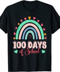 100 Days Of School Rainbow 100 Days Smarter 100th Day Classic T-Shirt
