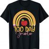 100 Days Smarter 100 Days Of School Rainbow Teachers Unisex Shirt