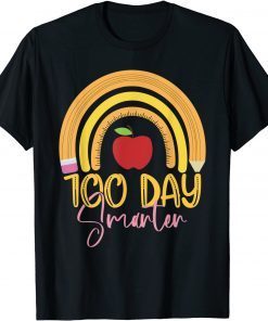 100 Days Smarter 100 Days Of School Rainbow Teachers Unisex Shirt