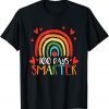 100 Days Smarter 100th Day of School Boys Teachers T-Shirt