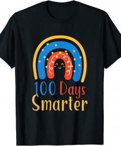 100 Days Smarter Rainbow, Happy 100th Day Of School Gift Shirt