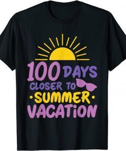 100 Days of School Closer Summer Vacation Teacher Student Classic T-Shirt