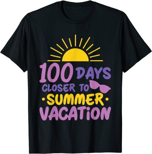 100 Days of School Closer Summer Vacation Teacher Student Classic T-Shirt