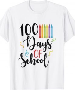 100 Days of School Crayons Official Shirt