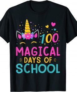 100 Magical Days of School Unicorn Teacher Student Unisex Shirt