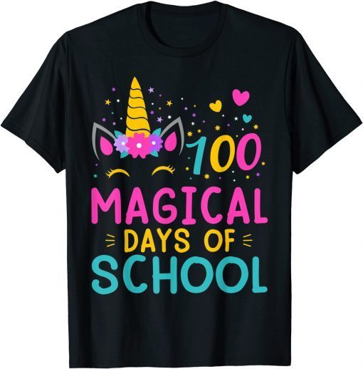 100 Magical Days of School Unicorn Teacher Student Unisex Shirt