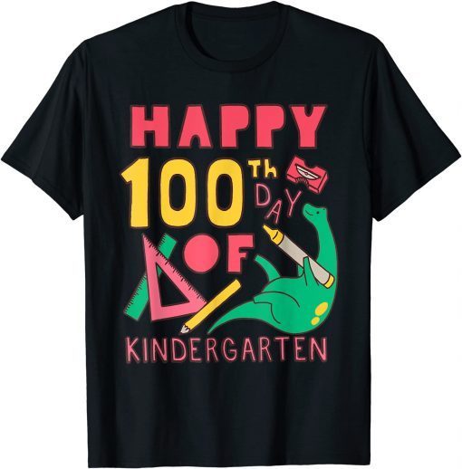 100 days 100th Day Of School Kindergarte100 days 100th Day Of School Kindergarten Classic Shirtn Classic Shirt