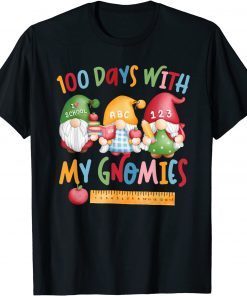 100th Day Of School Gnome 100 Days with My Gnomies Classic Shirt