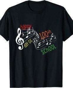 100th Day Of School Music Teacher - 100 Days Musician Gift Shirt