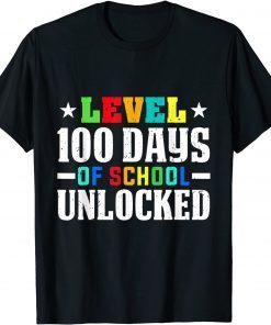 100th Day of School Level 100 Days Of School Unlocked Gamer Classic Shirt