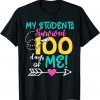 100th Day of School My Student Survived 100 Days Of Me Gift Shirt