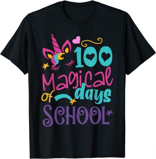 100th Day of School Unicorn 100 Magical Days Tea100th Day of School Unicorn 100 Magical Days Teacher Limited T-Shirtcher Limited T-Shirt