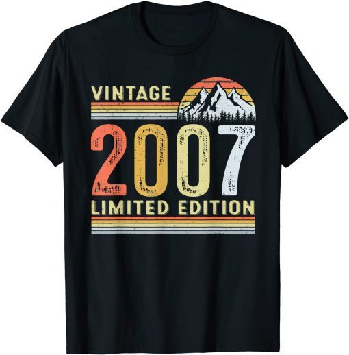 15 Year Old Vintage 2007 Limited Edition 15th Birthday Gift Shirt