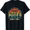 18 Year Old Vintage 2004 Limited Edition 18Th Birthday Gift Shirt