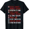 19th Birthday Alien Invasion Nuclear War Extinction Asteroid Gift Shirt