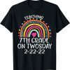 2-22-2022 Teaching 7th Grade On Twosday Teacher Valentine Limited Shirt