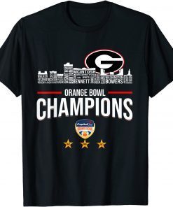 2021-2022 Georgia Orange bowl national Merch Champions Classic Shirt