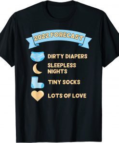 2022 Forecast Pregnancy Announcements ideas Pregnant Mom Dad Unisex Shirt