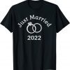2022 Wedding Ring Matching Couple Just Married T-Shirt