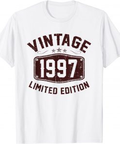 25 Year Old Vintage 1997 Limited Edition 25th Birthday Unisex Shirt