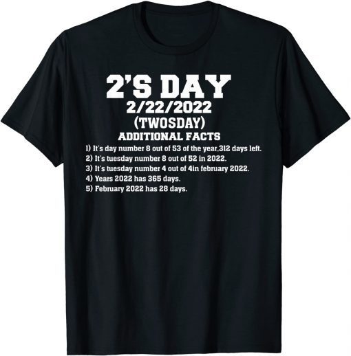 2'S Twosday 2022 - February 22.2022 Cute Twosday Teacher Classic T-Shirt