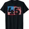 45 2 Squared USA Flag 2020 Election Trump Republican Unisex Shirt