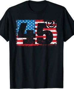 45 2 Squared USA Flag 2020 Election Trump Republican Unisex Shirt