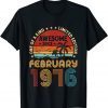 46th Birthday Awesome Since February 1976 Vintage Unisex Shirt