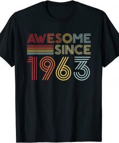 59th Birthday Vintage 1963 Made in 1963 Awesome Since 1963 Gift T-Shirt