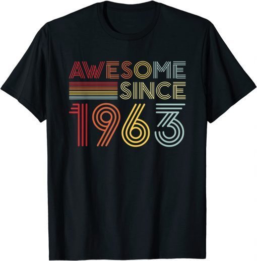 59th Birthday Vintage 1963 Made in 1963 Awesome Since 1963 Gift T-Shirt