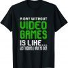 A Day Without Video Games Is Like Video Gamer Gaming Gift Shirt