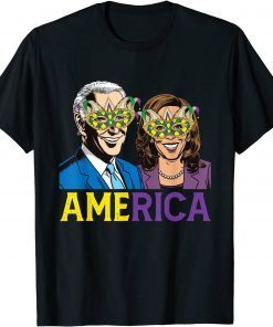 America Anti Biden Clown MardAmerica Anti Biden Clown Mardi Gras Carnival T-Shirti Gras Carnival T-Shirt