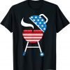 America Barbeque 4th Of July USA Flag Merica Dad Unisex T-Shirt