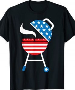 America Barbeque 4th Of July USA Flag Merica Dad Unisex T-Shirt