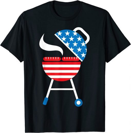 America Barbeque 4th Of July USA Flag Merica Dad Unisex T-Shirt